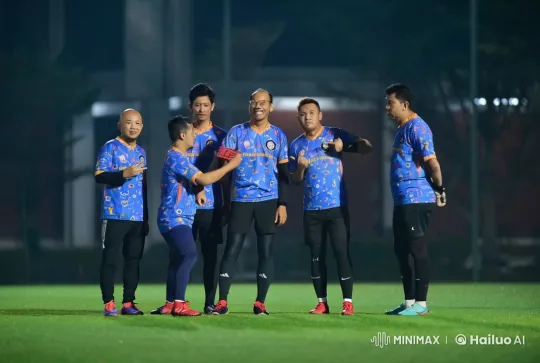 Nighttime Martial Arts Display on Sports Field – AI Generated Video | Hailuo AI