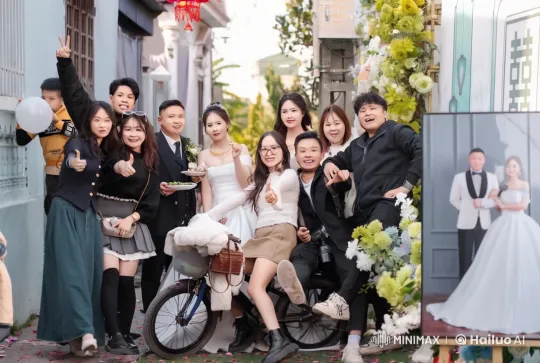 Youthful Martial Artists Perform in Festive Street Celebration – AI Generated Video | Hailuo AI