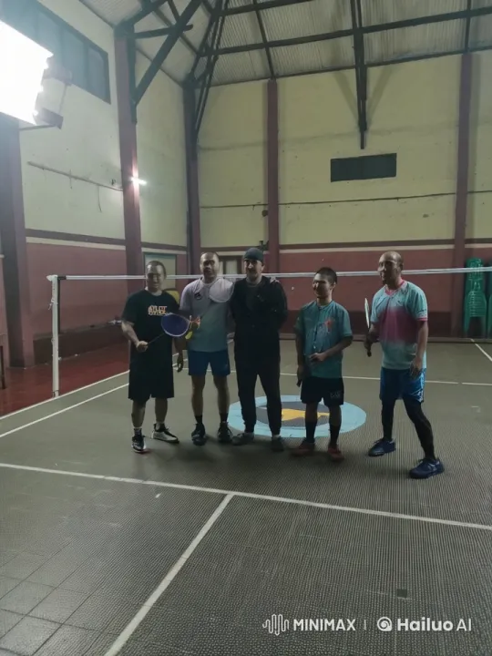 Martial Arts Display on Badminton Court – AI Generated Video | Hailuo AI