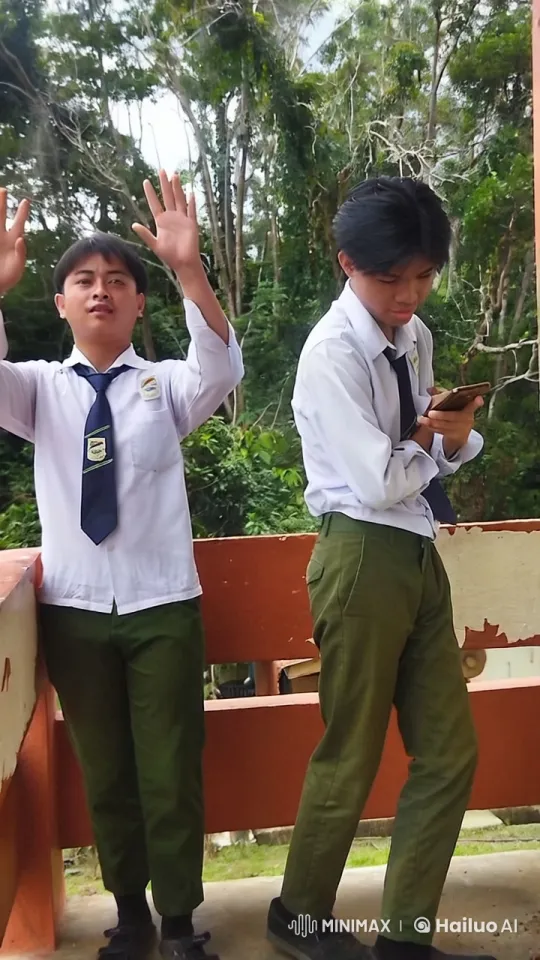 Students Practicing Kung Fu in Lush Surroundings – AI Generated Video | Hailuo AI