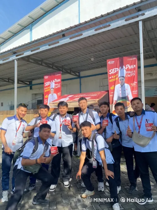 Young Men Celebrate with Kung Fu in Industrial Setting – AI Generated Video | Hailuo AI