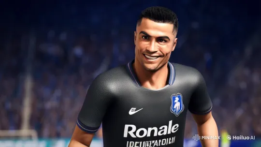Athletic Footballer's High-Speed Goal in Modern Stadium – AI Generated Video | Hailuo AI