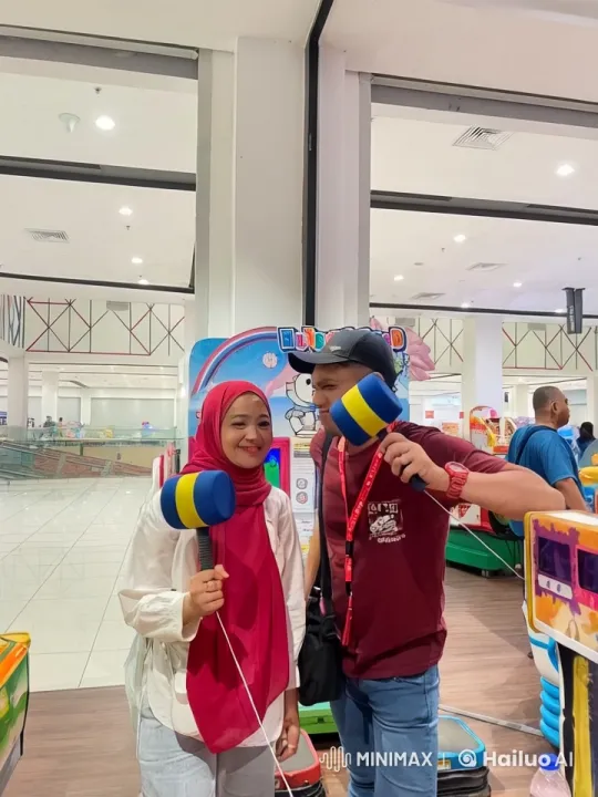 Arcade Fun: Playful Kung Fu Sparring with Mallets – AI Generated Video | Hailuo AI
