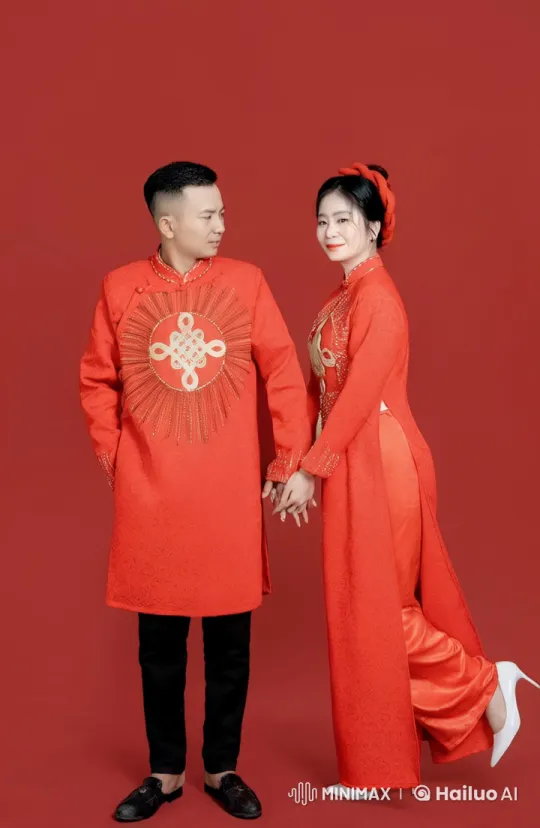 Traditional Vietnamese Couple's Kung Fu Performance – AI Generated Video | Hailuo AI