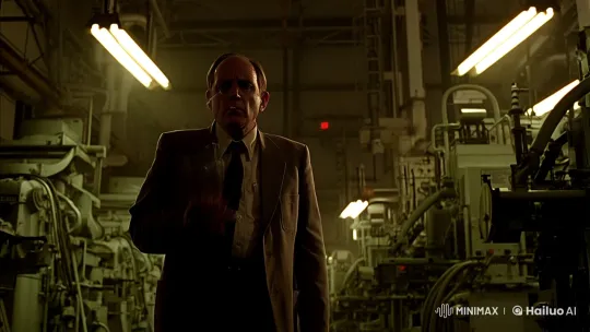 Power Plant Worker Confronts Hacker Threat in Darkness – AI Generated Video | Hailuo AI
