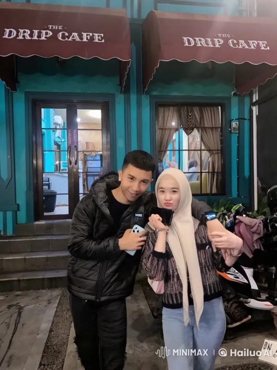 Friends Engage in Playful Kung Fu Battle Outside The Drip Cafe – AI Generated Video | Hailuo AI
