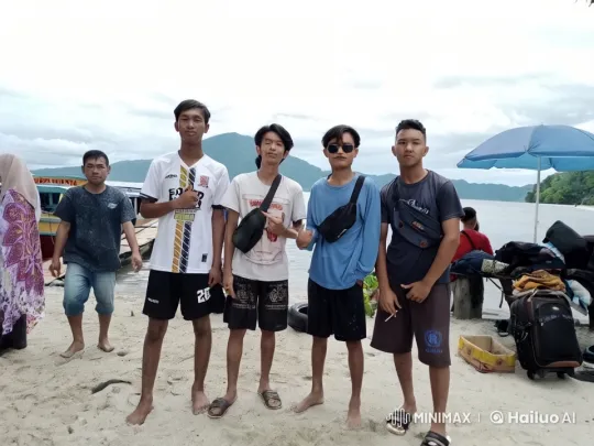 Four Young Men Practicing Martial Arts on a Beach – AI Generated Video | Hailuo AI