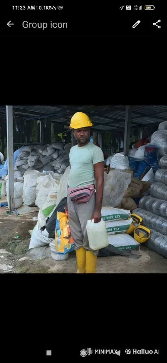 Construction Worker Mimics Fighting in Storage Area – AI Generated Video | Hailuo AI