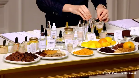 Artisan Perfume Creation Process: From Ingredients to Final Application – AI Generated Video | Hailuo AI