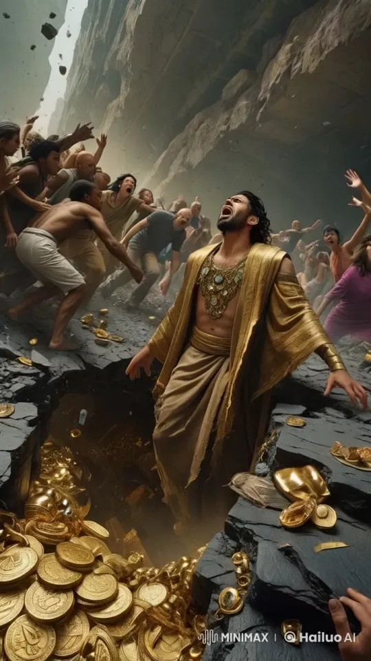 Qarun's Treasures Lost in Earth's Sudden Chasm – AI Generated Video | Hailuo AI