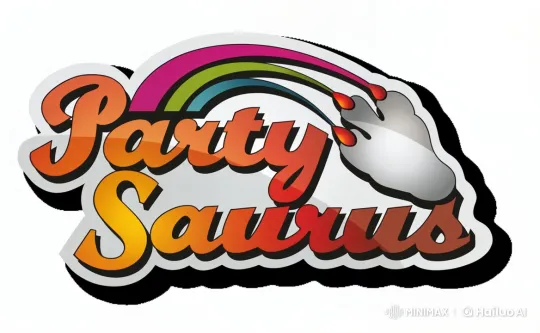 Magical Dinosaur Costume Transforms into PartySaurus Logo – AI Generated Video | Hailuo AI