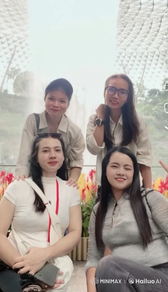 Friends Enjoying Laughter and Camaraderie – AI Generated Video | Hailuo AI