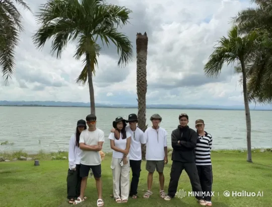 Young Adults Engage in Intense Martial Arts Fight by Lake – AI Generated Video | Hailuo AI