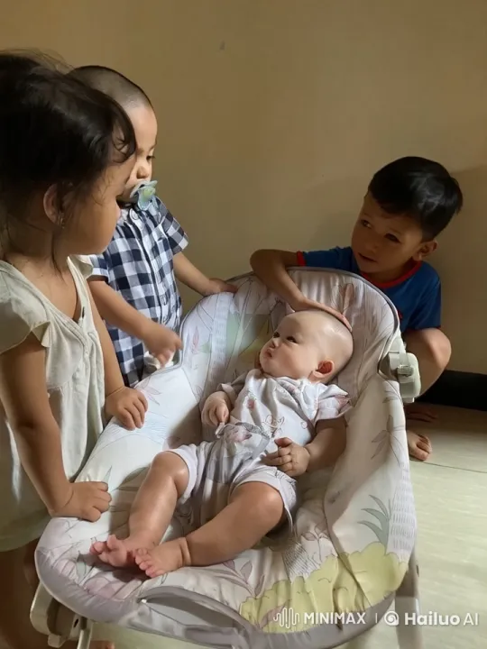 Kids Display Martial Arts Around Sleeping Baby – AI Generated Video | Hailuo AI