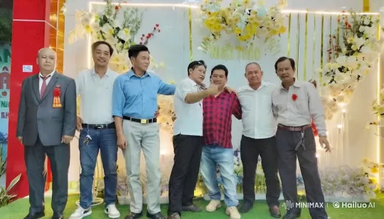 Seven Men Celebrate with Skilled Kungfu Display – AI Generated Video | Hailuo AI
