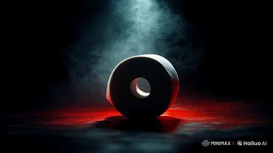 Eerie Thriller Trailer with Rotating Toilet Roll Silhouette – AI Generated Video | Hailuo AI