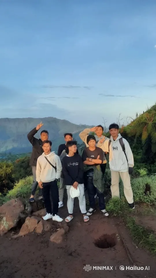 Friends Display Martial Arts Skills on Hillside – AI Generated Video | Hailuo AI