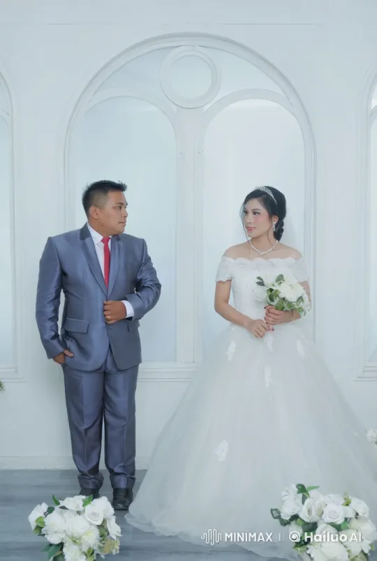 Wedding Attire Kungfu Performance – AI Generated Video | Hailuo AI