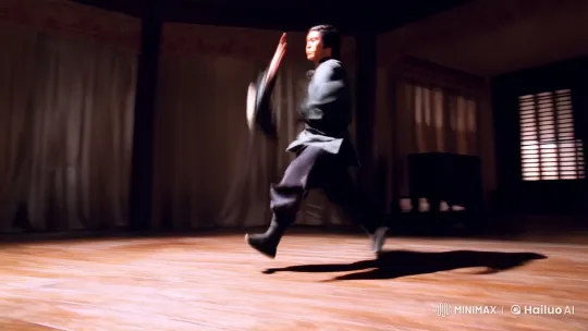 Masterful Kungfu Display in Intense Dojo Combat – AI Generated Video | Hailuo AI