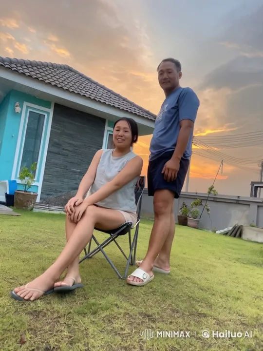 Serene Backyard Kungfu Fight Under Sunset Sky – AI Generated Video | Hailuo AI
