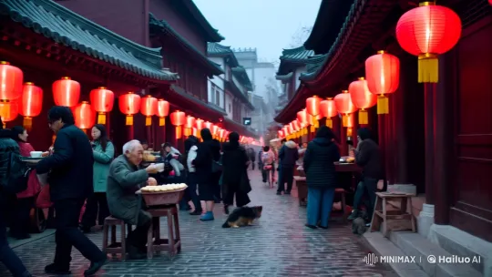 Mysterious Disappearance in Beijing's Nanluoguxiang – AI Generated Video | Hailuo AI