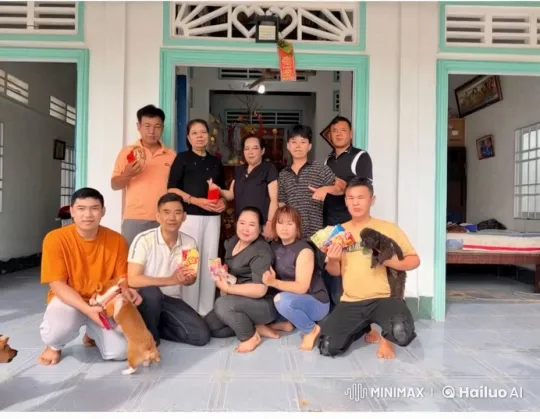 Group Celebrates with Martial Arts Poses and Festive Snacks – AI Generated Video | Hailuo AI