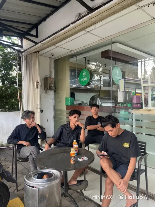 Young Men Appreciate Kungfu Display at Shopfront – AI Generated Video | Hailuo AI