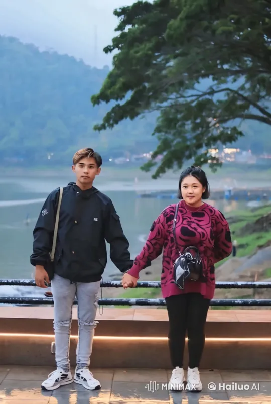 Couple Practicing Kung Fu in Scenic Outdoor Setting – AI Generated Video | Hailuo AI