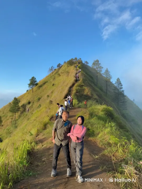 Kung Fu Masters Perform on Mountainous Trail – AI Generated Video | Hailuo AI