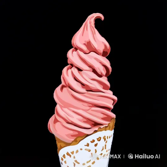 Kiwi Bird Enjoying Pink Ice Cream at the Beach – AI Generated Video | Hailuo AI