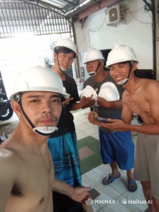 Shirtless Men in Helmets Perform Intense Kung Fu – AI Generated Video | Hailuo AI
