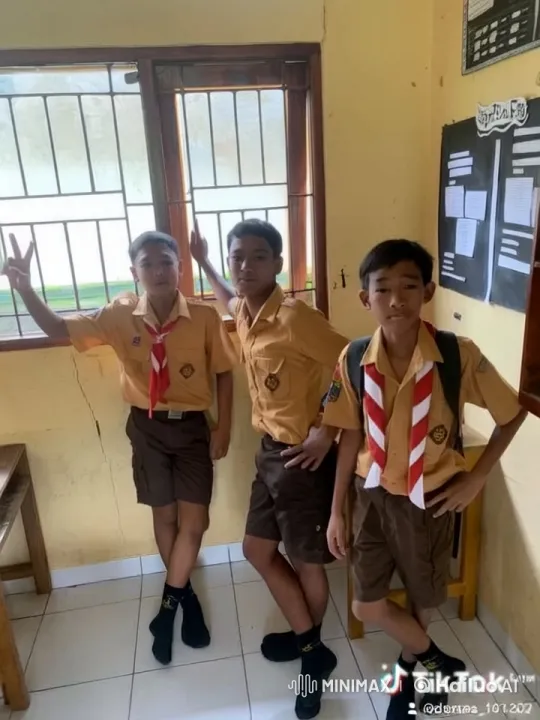 Scout-Uniformed Boys Perform Kung Fu in Classroom Setting – AI Generated Video | Hailuo AI