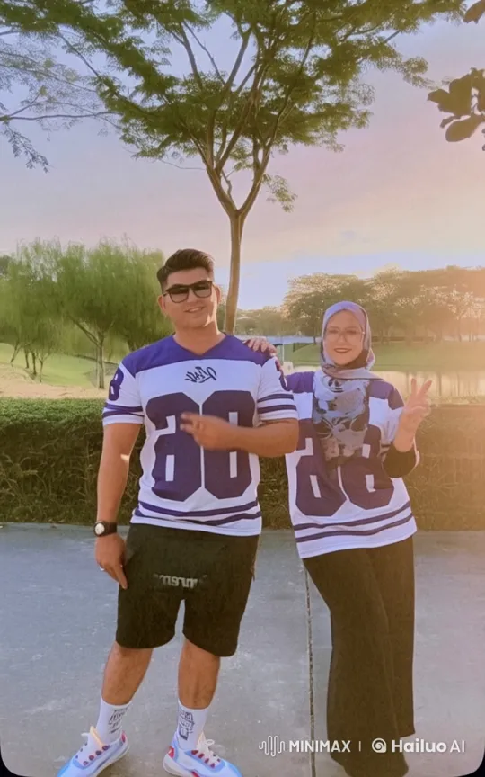 Couple Practicing Kung-Fu in Serene Park Setting – AI Generated Video | Hailuo AI