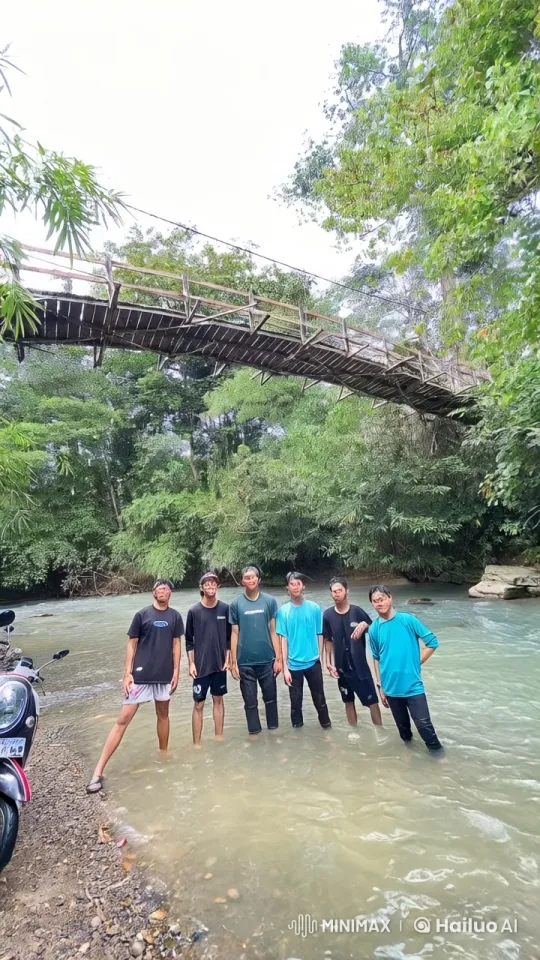 Friends Practice Kung Fu in Scenic River Setting – AI Generated Video | Hailuo AI