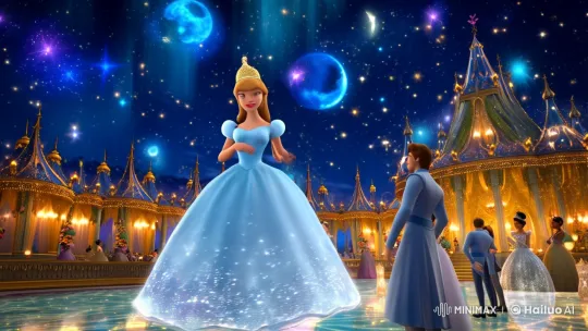 Cinderella's Enchanted Ball: A Midnight Mystery Unfolds – AI Generated Video | Hailuo AI