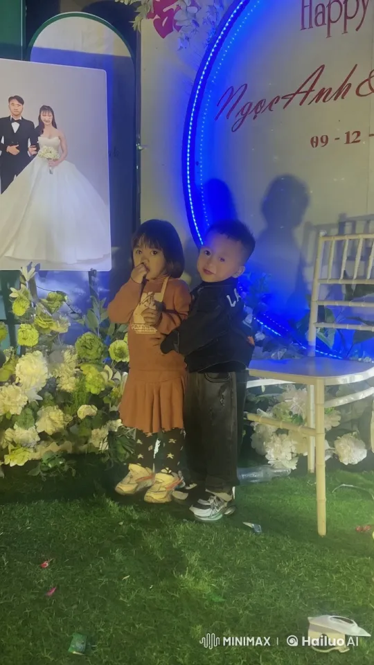 Children Display Kung Fu Skills at Wedding Celebration – AI Generated Video | Hailuo AI