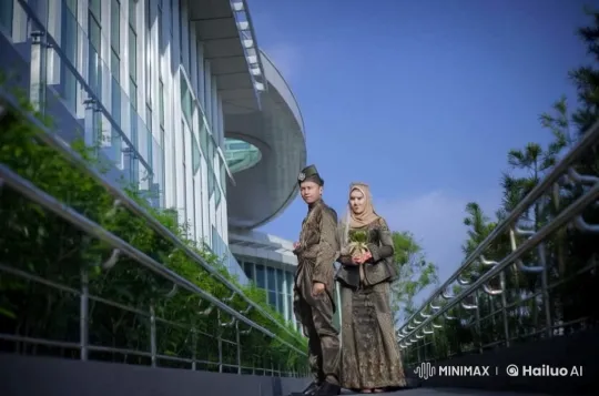 Couple Showcases Kung Fu Mastery on Bridge – AI Generated Video | Hailuo AI