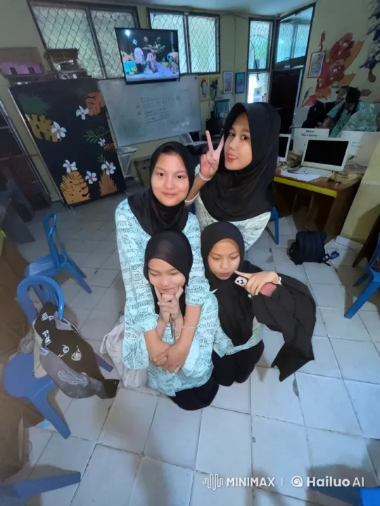 Muslim Women Perform Synchronized Kungfu in Classroom – AI Generated Video | Hailuo AI