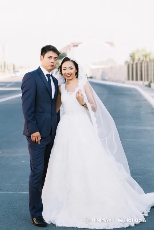 Wedding Attire Kung Fu Couple's Dynamic Fight Scene – AI Generated Video | Hailuo AI