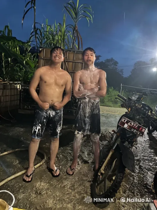 Mud-Soaked Kung Fu Duel in Lush Greenery – AI Generated Video | Hailuo AI