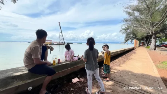 Coastal Kung Fu Clash: Serenity Meets Martial Arts Intensity – AI Generated Video | Hailuo AI