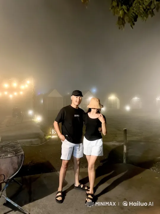 Misty Evening Kungfu Performance in Serene Setting – AI Generated Video | Hailuo AI