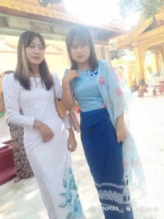 Traditional Dress Confrontation in Temple Courtyard – AI Generated Video | Hailuo AI