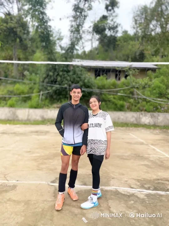 Playful Sparring on Volleyball Court – AI Generated Video | Hailuo AI