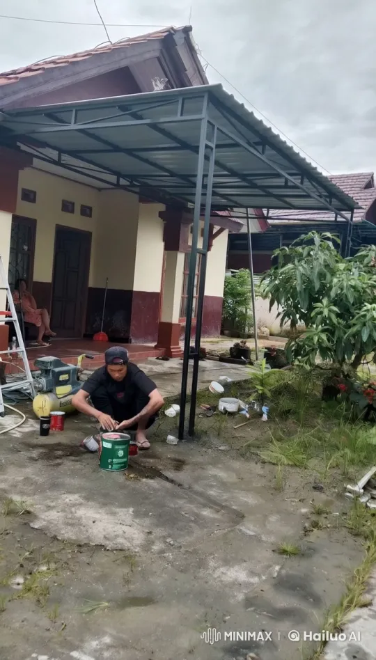 Man Combines Home Improvement with Martial Arts Display – AI Generated Video | Hailuo AI