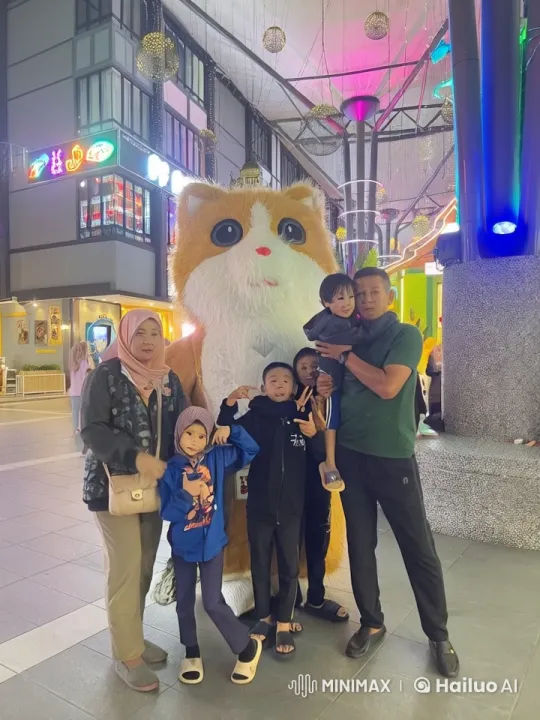 Family Showcases Martial Arts in Festive Indoor Setting – AI Generated Video | Hailuo AI