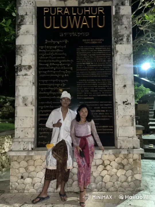 Traditional Attire and Kungfu Display at Pura Luhur Uluwatu – AI Generated Video | Hailuo AI