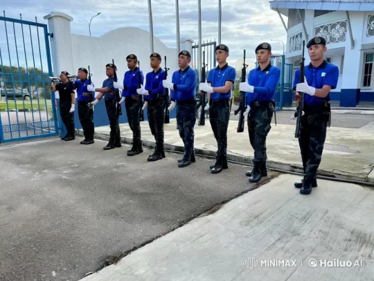 Martial Arts Display: Uniformed Group Showcases Discipline and Skill – AI Generated Video | Hailuo AI
