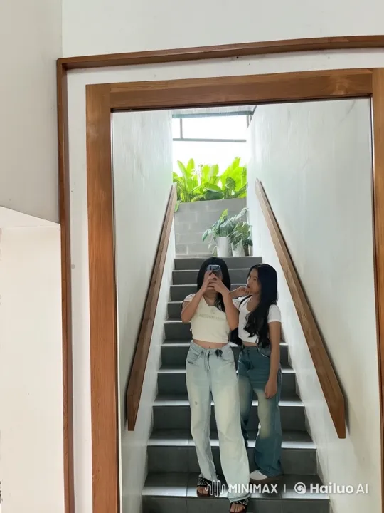 Girls Perform Synchronized Kungfu on Staircase – AI Generated Video | Hailuo AI