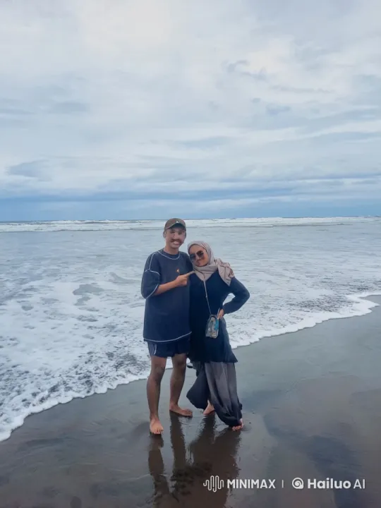 Couple Practicing Kungfu on Beach with Graceful Moves – AI Generated Video | Hailuo AI